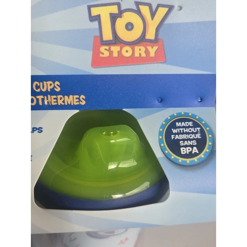 Disney Toy Story Sippy Cups 2pk Insulated Buzz Lightyear Aliens‎ DropGuard NEW